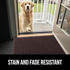 GORILLA GRIP® Ultra Absorbent Front Door Mat Outside Entrance, Traps Dirt and - Image 9