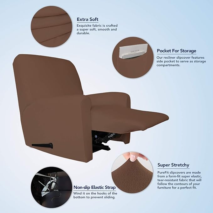 PureFit Super Stretch Recliner Sofa Slipcover - Image 3