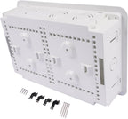 9" in-Wall Media Box in Wall Cable Management Kit Recessed TV Outlet & Network Enclosure Compatible with Roku, Apple TV, Fire Stick, Fits 16" Stud Bay