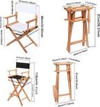 TBACW Directors Chair Canvas Replacement Covers Cloth, 2 Set (4pcs), Blue