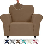 ZNSAYOTX Chair Cover with Arms, New Striped Sofa Chair Covers by ZNSAYOTX