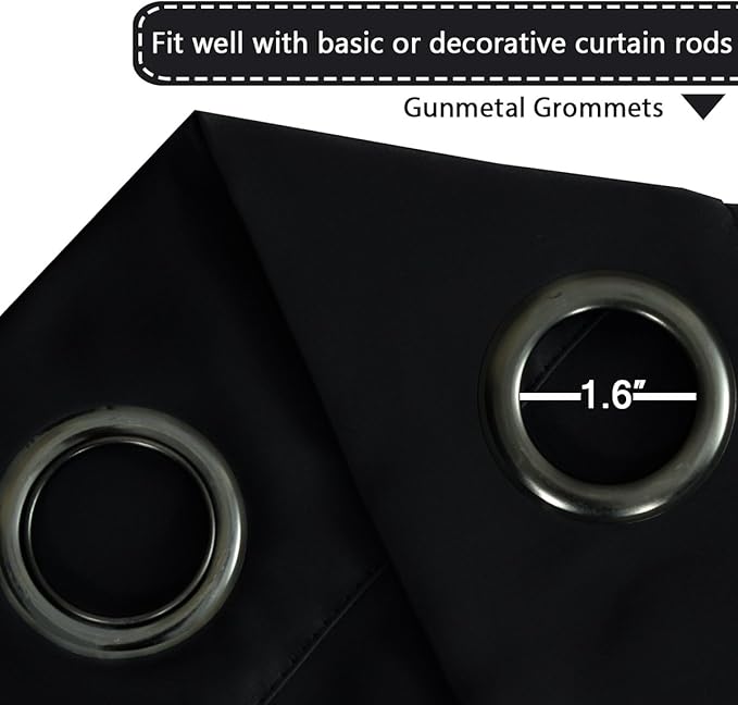 H.VERSAILTEX Blackout Patio Curtains 100 x 96 Inches - Image 3