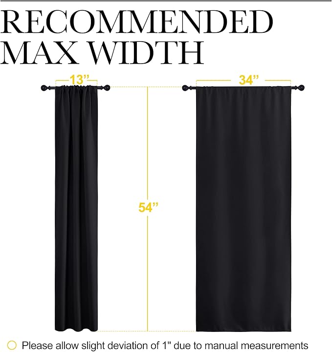 NICETOWN Black Out Curtain Panels - Image 7