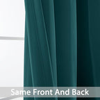 Yakamok Blackout Curtains for Bedroom 2 Panels Set 63 Inch Length Thermal - Image 3