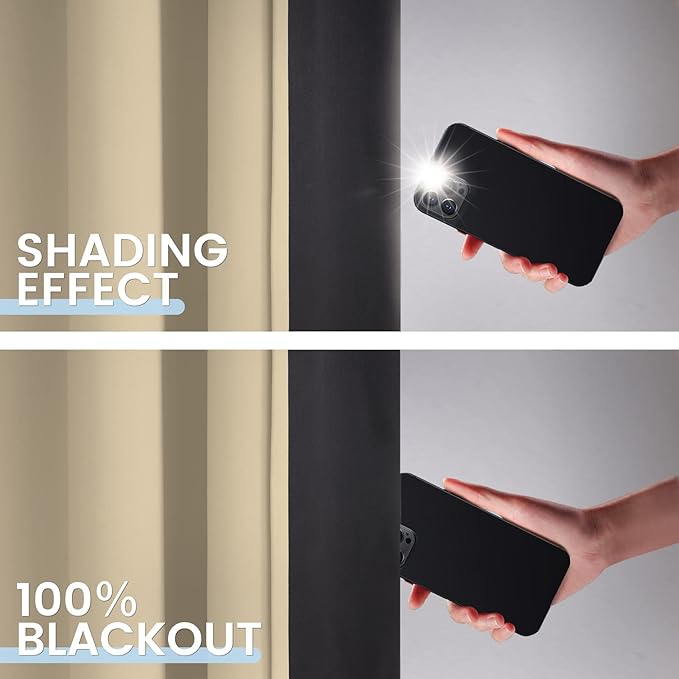 SimpleHome 100% Blackout Curtains - Image 3