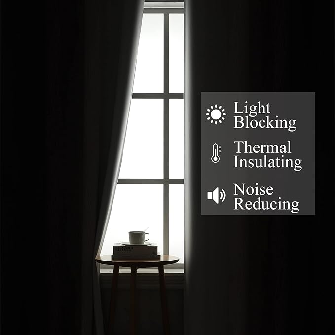 Estelar Textiler Purple and Greyish White Ombre Blackout Curtains 90 Inch - Image 3