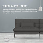 COMHOMA Futon Sofa Bed, 72″ Convertible Sleeper Sofa, Upholstered Loveseat