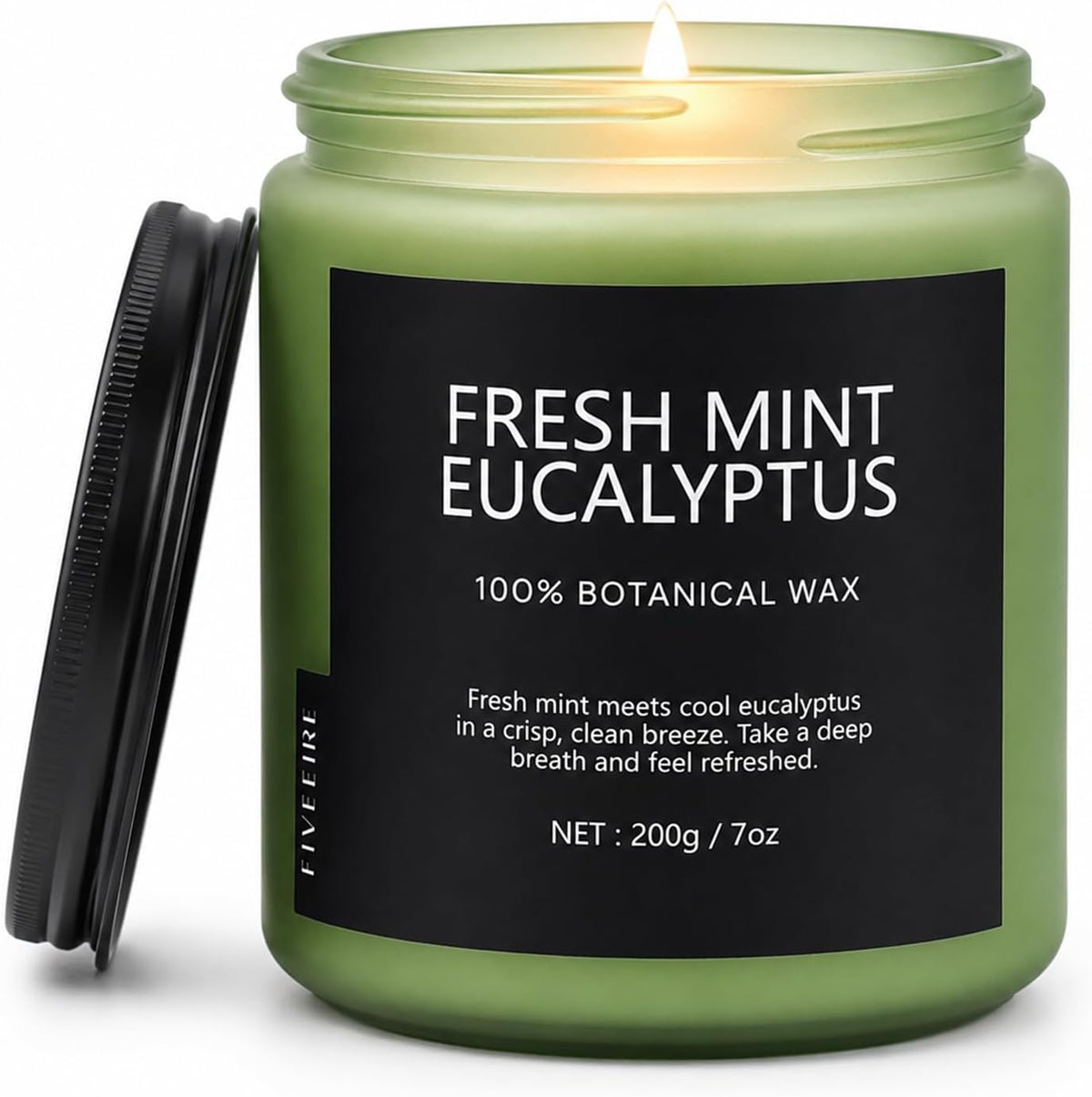 Fresh Mint Eucalyptus Scented Candle, 7oz Soy Wax
