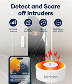 WiFi Door Alarm System, 10-Piece DIY Wireless Alarm Kit with Door Sensors