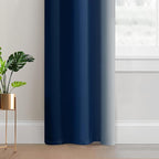 Yakamok Light Blocking Ombre Curtains, Room Darkening Grommet Window Drapes - Image 4