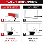 1-Pack Under Cabinet Foot Pull for Trash Drawer, Matte Black 4"