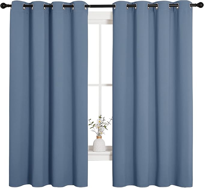 NICETOWN Blackout Curtains for Kitchen Window, Sound & Heat & Cold Reducing - Image 2