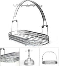 Mug and Coffee Cup Holder Stand for Kitchen Counter, Wrought Iron, Silver