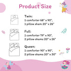 JSD Purple Fairy Kids Comforter Set Twin Size