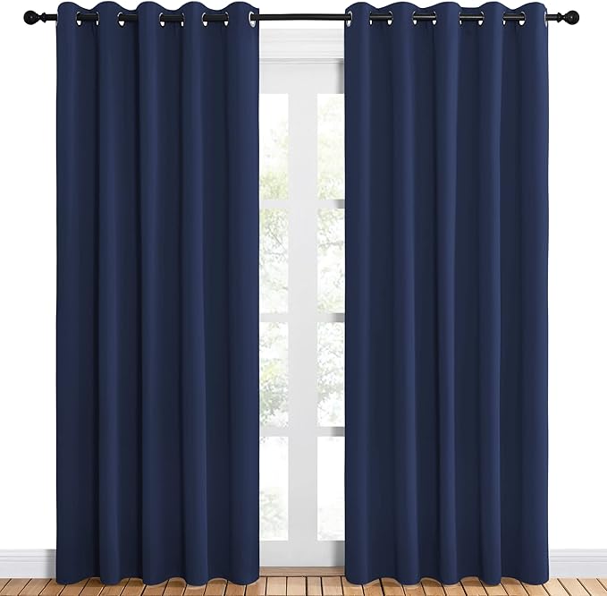 NICETOWN Blackout Curtain Panels, Window Treatment Energy Saving Thermal - Image 2