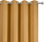 LEMOMO Mustard Yellow Thermal Blackout Curtains/52 x 72 Inch/Set of 2 Panels - Image 6