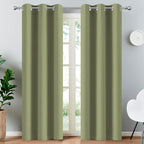 Yakamok Light Blocking Blackout Curtains Thermal Insulated Room Darkening Drapes by Yakamok