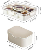 Pure Future 2 Pack 8-Compartment Snackle Box Container | Divided Snack Tray