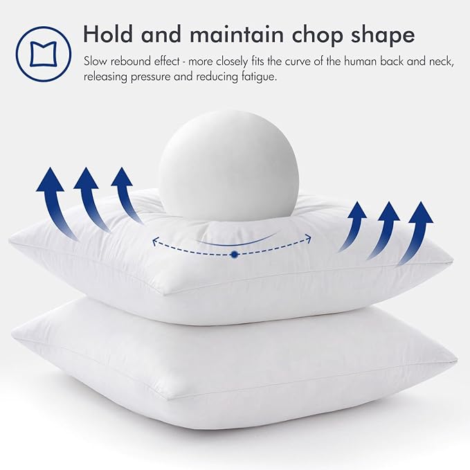 MIULEE Pillow Inserts 12x20, Down Feather Throw Pillow Inserts, Premium Fluffy - Image 5