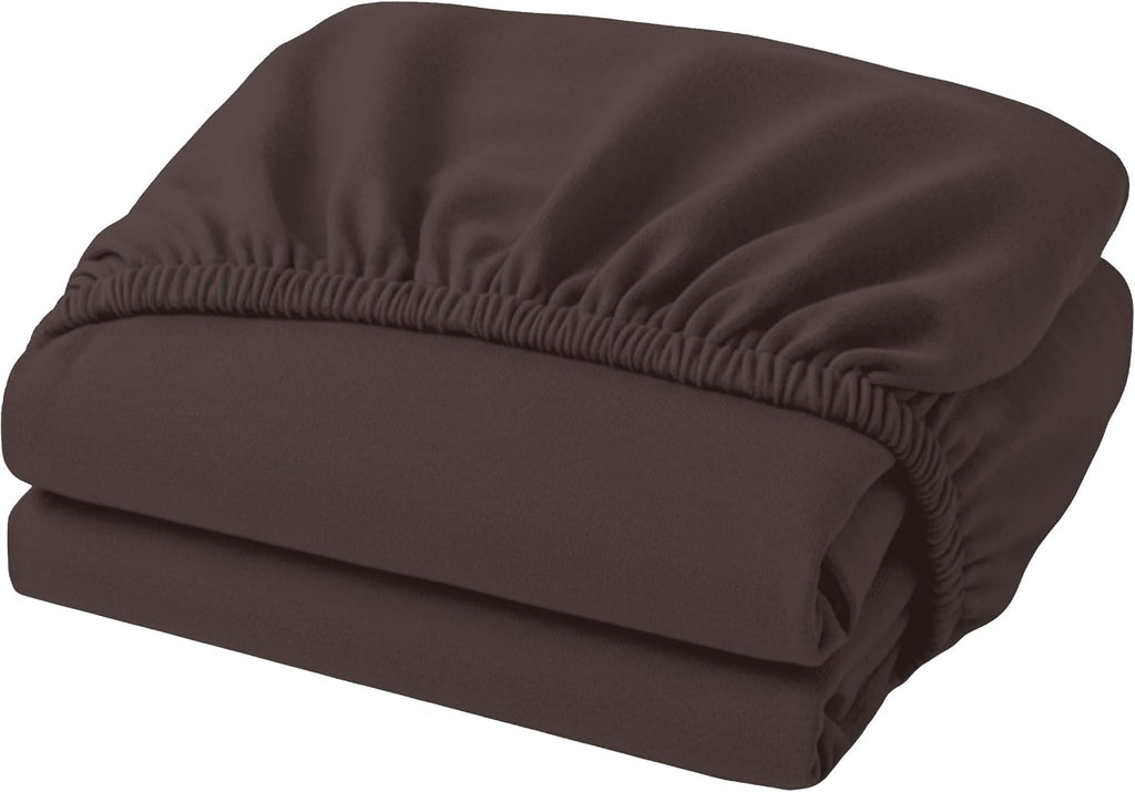 Mocassi Luxury King Air Mattress Fitted Sheet with Smart Pockets, King Size Air Bed Sheets, 16-24 Inch Extra Deep Pocket, Hotel Quality, Soft, Brown