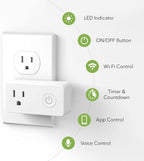 BN-LINK WiFi Heavy Duty Smart Plug Outlet, Work with Smart Life, 2.4G Only