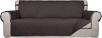 PureFit Reversible Quilted Sofa Cover, Water Resistant Slipcover Furniture by PureFit