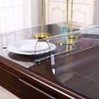 40x72 Inch Clear PVC Table Protector Plastic Tablecloths Dinner Table Desk Pad Wipeable Wooden Furniture Coffee Living Room Table Wedding Table Outdoor Table Vinyl Glass Protection Mat Rectangular
