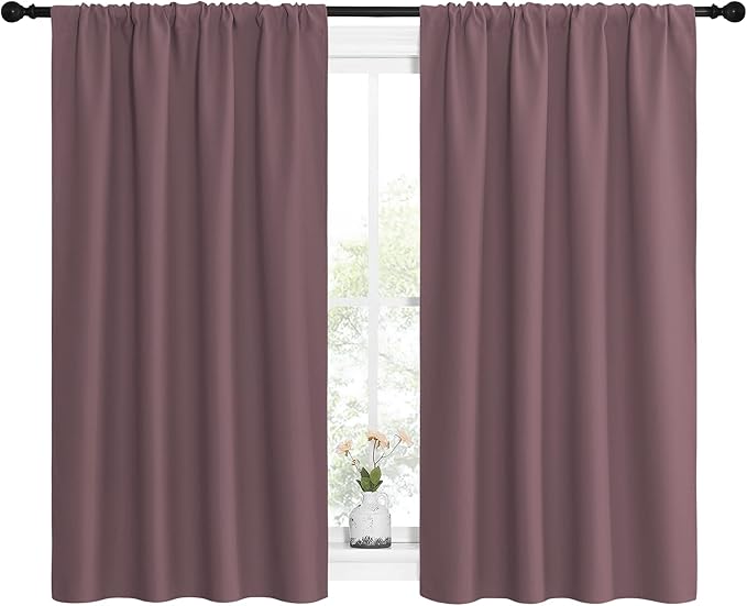 NICETOWN Kitchen Curtains, Short Blackout Curtains & Drapes, Home Decoration - Image 2
