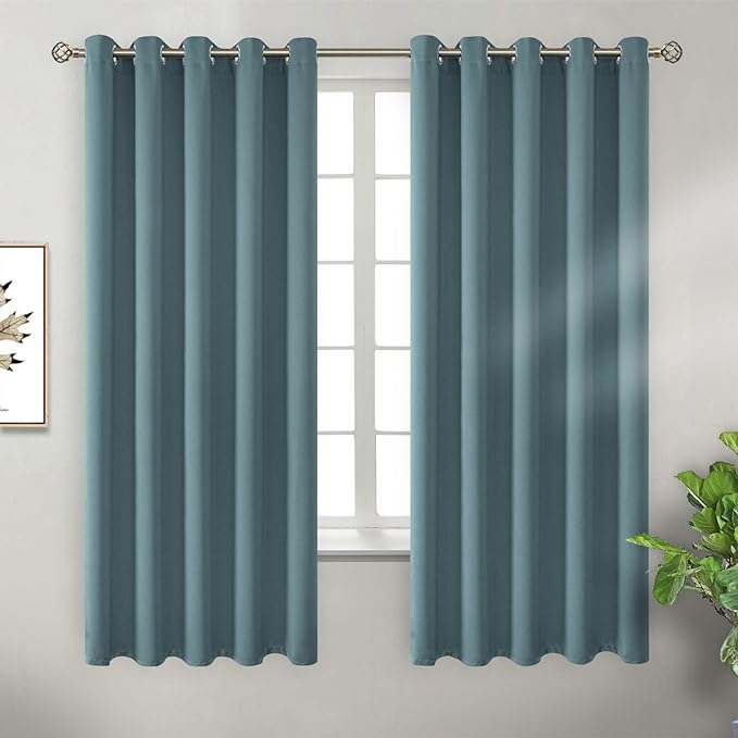 BGment Room Darkening Curtains 63 Inches Long by BGment