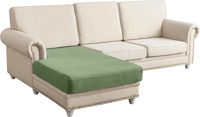 Couch Cover Velvet Chaise Cushion Cover by Taque