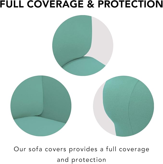 PureFit Super Stretch Sofa Slipcover – Spandex Non Slip Soft Couch Sofa Cover - Image 3