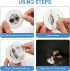 12P LED Coasters for Drinks, Led Bar Coaster for Bottle Liquor Sticker