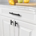 Amerdeco 10 Pack Matte Black Cabinet Knobs Single Hole Cabinet Handles 2 Inch Solid Zinc Alloy Cupboard Drawer Knobs Kitchen Cabinet Knobs T Bar Hardware ZH0003MBK