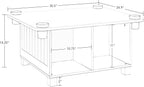 RiverRidge Kids Activity Table with 4 Storage Cubbies and Cups, White