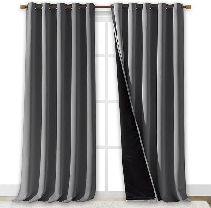 NICETOWN Total Shade Curtains and Draperies, Heavy-Duty Full Light Shading - Image 2