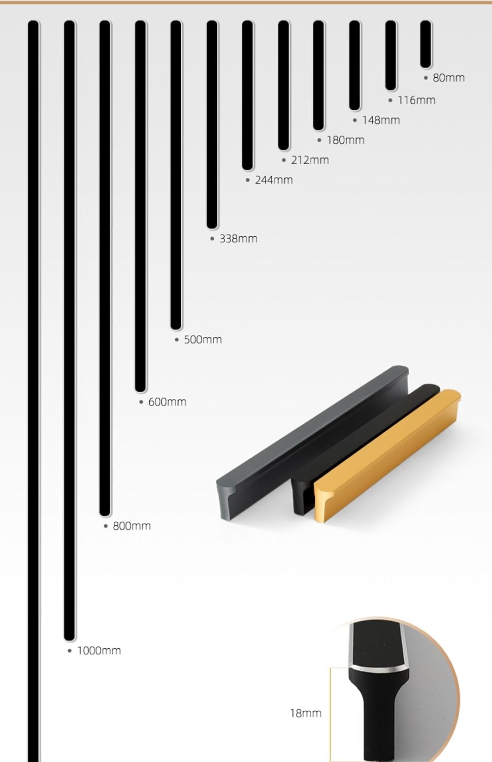 5 Pack Gold Cabinet Pulls - Brushed Brass Kitchen Hardware Handles for Dresser Drawers -T Shape Cabinet Hardware (4.57 inch,Brushed Gold)