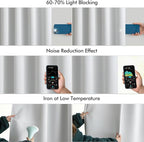 MIULEE Back Tab Light Blocking Curtains 90 Inch Long 2 Panels Set - Image 5