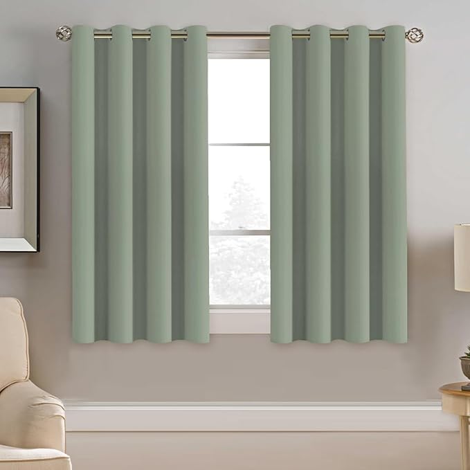 H.VERSAILTEX Blackout Curtain for Living Room Small Window Kitchen Blackout by HVERSAILTEX