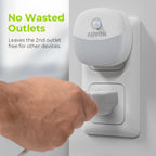 AUVON Plug-in Night Light, Motion Sensor and Dusk to Dawn Sensor, 4 Packs