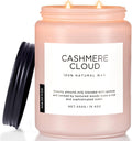 M&SENSE Cashmere Vanilla Fall Scented Candle for Home, Natural Soy 19.4 oz