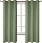 BGment Grass Green Black Out Curtains 63 Inch Long by BGment