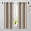 Yakamok Room Darkening Grommet Window Drapes Thermal Insulated Light Blocking by Yakamok