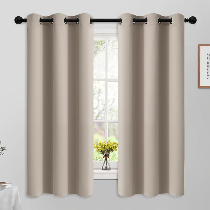 Yakamok Room Darkening Grommet Window Drapes Thermal Insulated Light Blocking by Yakamok