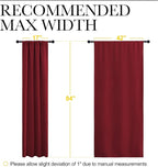 NICETOWN Christmas Burgundy Curtains Blackout Drapes - Image 8