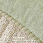 MIULEE Pack of 2 Couch Throw Pillow Covers 16x16 Inch Light Green Farmhouse - Image 2