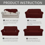 Easy-Going Stretch Oversized Chair Sofa Slipcover 1-Piece Couch Sofa Cover - Image 6