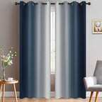 Yakamok Room Darkening Ombre Curtains 96 Inch Length, Light Blocking Grommet by Yakamok