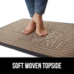 GORILLA GRIP 100% Waterproof All-Season WeatherMAX Doormat, US Designed Natural - Image 7