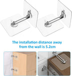 8Pcs Adhesive Furniture Wall Anchors No Drill Furniture Anti Tip Stickers for Bookcase Dresser Cabinet Safety and Stability Protection
