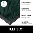 GORILLA GRIP 100% Waterproof All-Season WeatherMAX Doormat US Designed Natural - Image 2